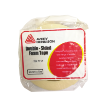Avery Dennison FM2132 1 in. x 5M Double-Sided Foam Tape
